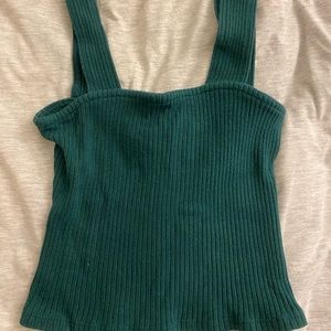 Robbed Cropped Tank Top